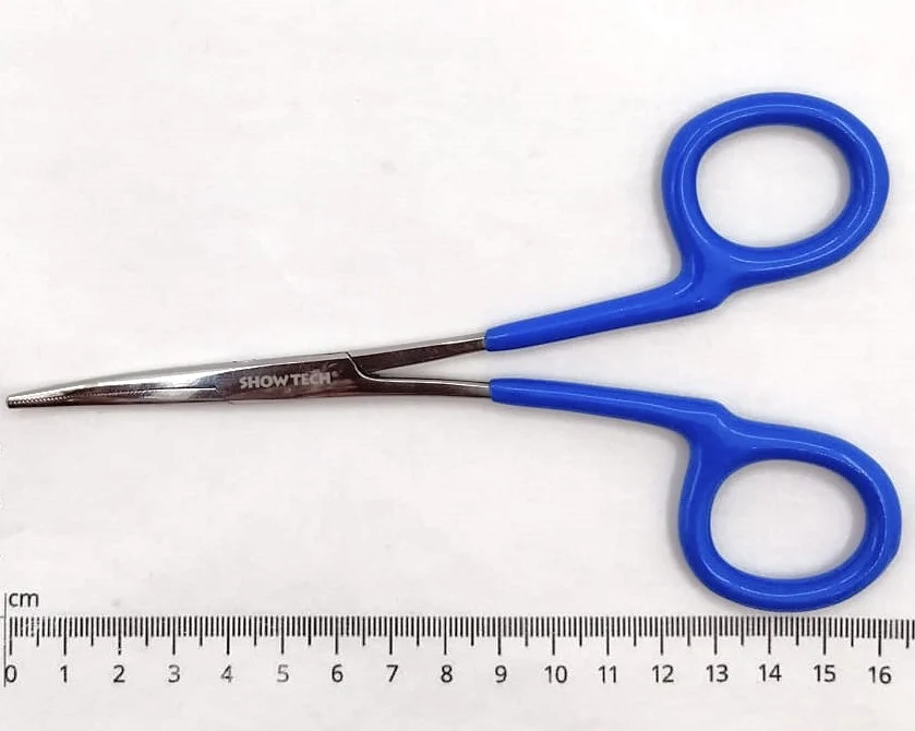 Show Tech Ohrzangen Komfort, Ohren Haarzupfzangen gerade oder gebogen, Edelstahl 16cm – Bild 7
