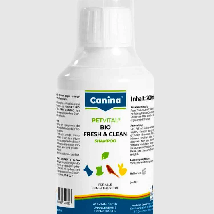 Canina Petvital Bio Fresh & Clean Shampoo – Geruchsstop 200 ml